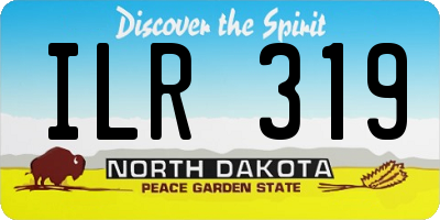 ND license plate ILR319