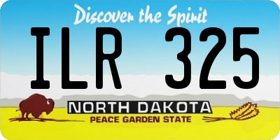 ND license plate ILR325