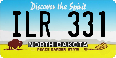ND license plate ILR331