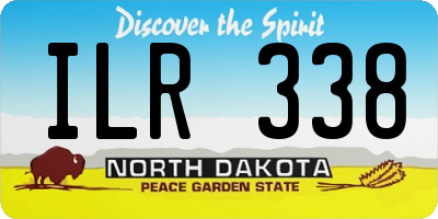ND license plate ILR338