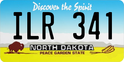 ND license plate ILR341