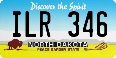 ND license plate ILR346