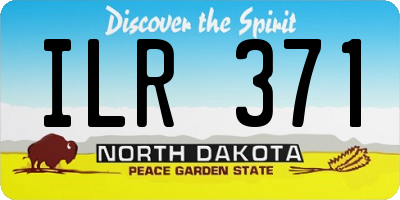 ND license plate ILR371