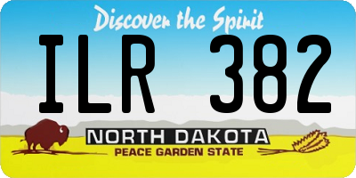 ND license plate ILR382