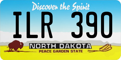 ND license plate ILR390