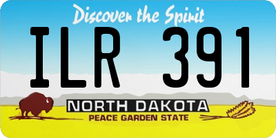 ND license plate ILR391