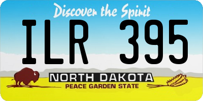 ND license plate ILR395