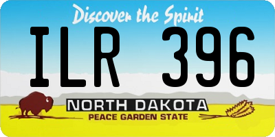 ND license plate ILR396