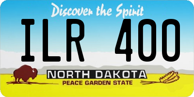ND license plate ILR400