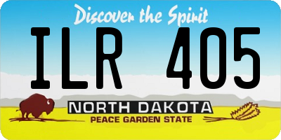 ND license plate ILR405