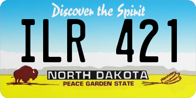 ND license plate ILR421