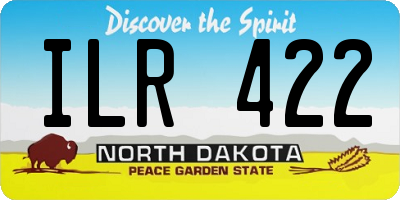 ND license plate ILR422