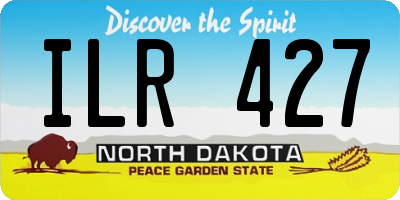 ND license plate ILR427