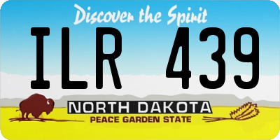 ND license plate ILR439