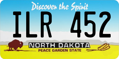 ND license plate ILR452