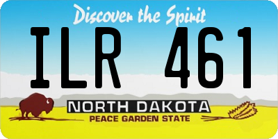 ND license plate ILR461