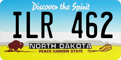 ND license plate ILR462