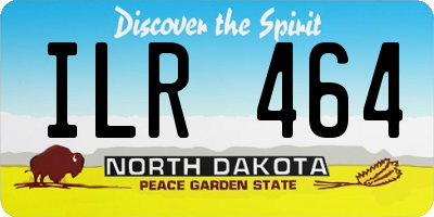 ND license plate ILR464