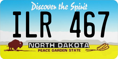 ND license plate ILR467
