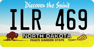 ND license plate ILR469