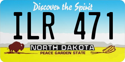 ND license plate ILR471