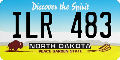 ND license plate ILR483