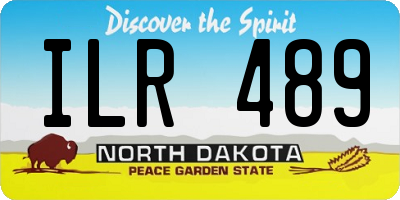 ND license plate ILR489