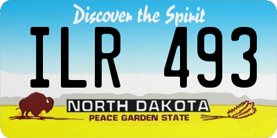 ND license plate ILR493