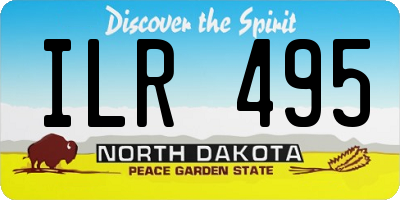 ND license plate ILR495