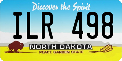 ND license plate ILR498