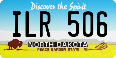 ND license plate ILR506