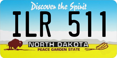 ND license plate ILR511