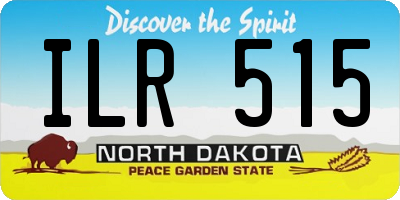 ND license plate ILR515