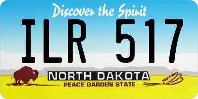 ND license plate ILR517