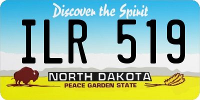 ND license plate ILR519
