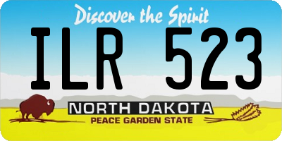 ND license plate ILR523