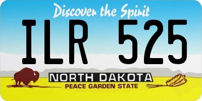 ND license plate ILR525