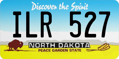 ND license plate ILR527