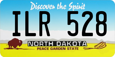ND license plate ILR528