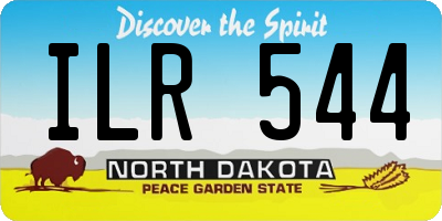 ND license plate ILR544