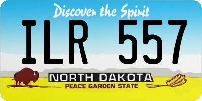 ND license plate ILR557