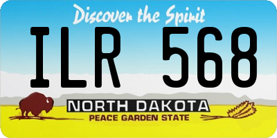 ND license plate ILR568