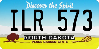 ND license plate ILR573