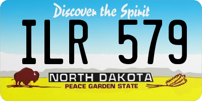 ND license plate ILR579