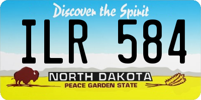 ND license plate ILR584