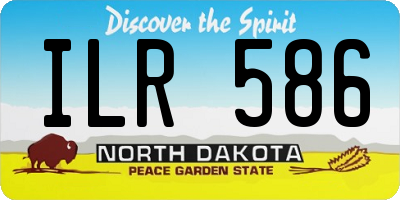 ND license plate ILR586