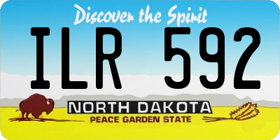 ND license plate ILR592