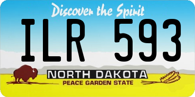 ND license plate ILR593