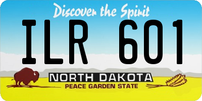 ND license plate ILR601