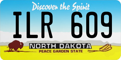 ND license plate ILR609
